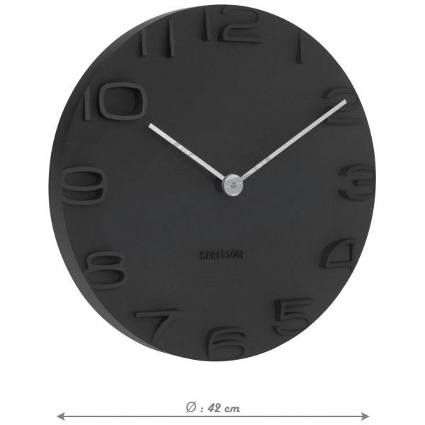 Horloge moderne avec aiguilles chromées On the Edge - PRE-0187