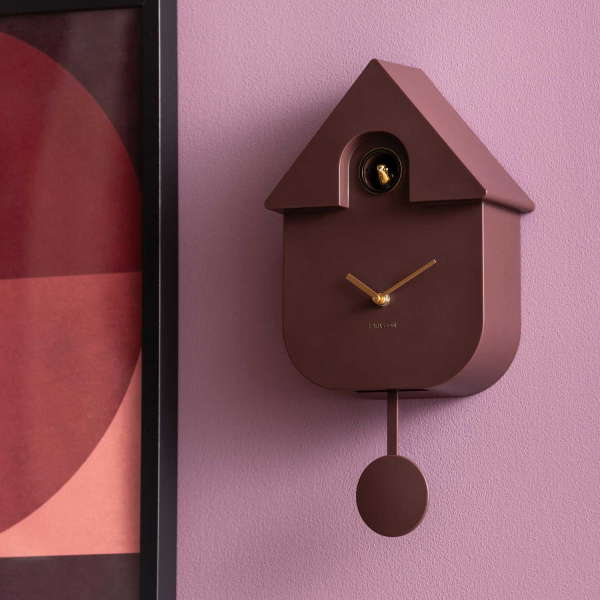 Horloge murale en ABS Modern Cuckoo Oro - KARLSSON
