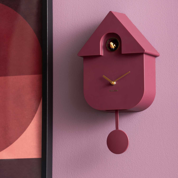 Horloge murale en ABS Modern Cuckoo Oro - KARLSSON