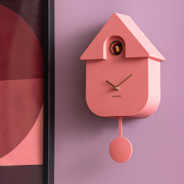 Horloge murale en ABS Modern Cuckoo Oro - KARLSSON