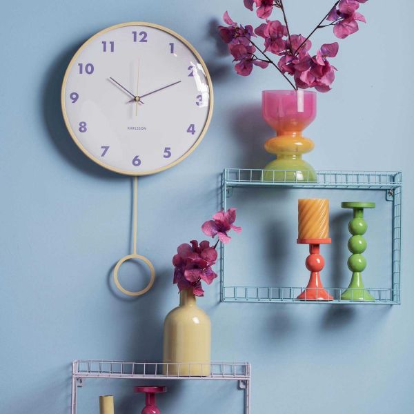 Horloge murale Cheeky Dome Pendulum - KARLSSON