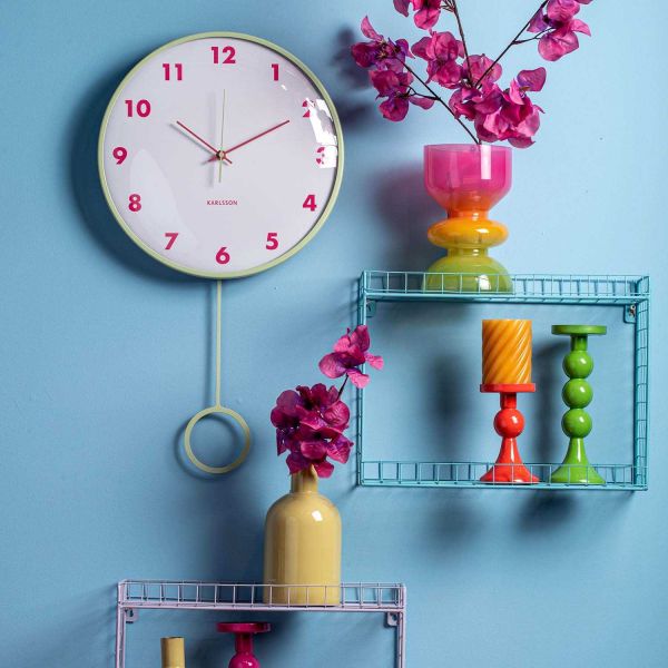 Horloge murale Cheeky Dome Pendulum - KARLSSON
