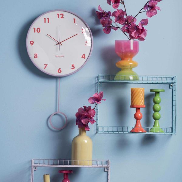 Horloge murale Cheeky Dome Pendulum - KARLSSON