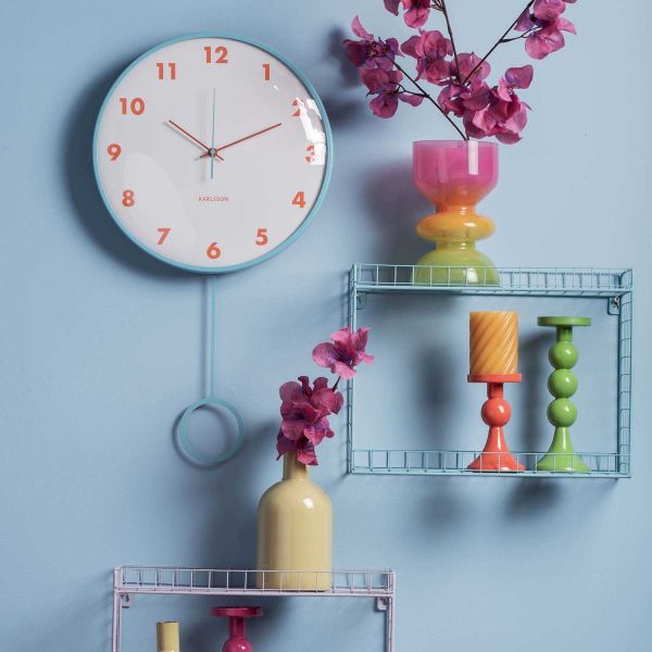 Horloge murale Cheeky Dome Pendulum - KARLSSON