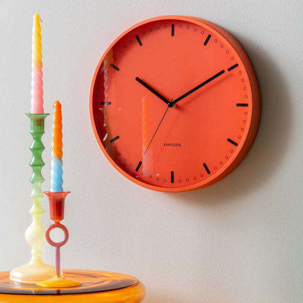 Horloge murale en aluminium Cool Retro - KARLSSON