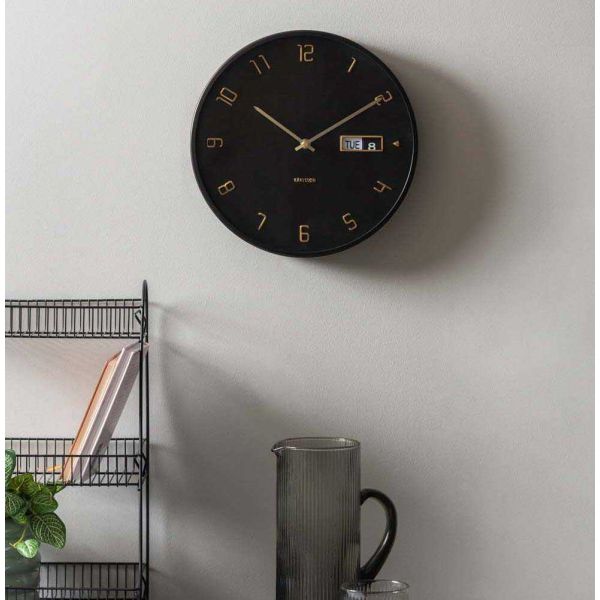 Horloge murale en aluminium Flip - KARLSSON