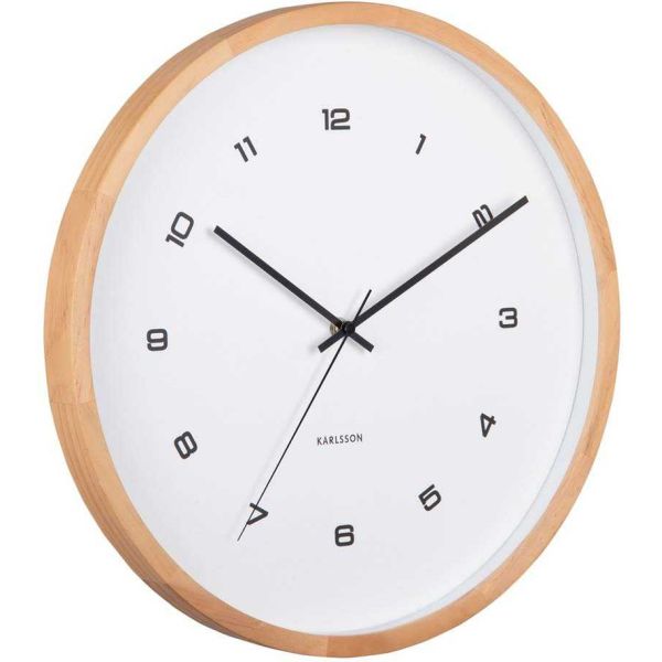 Horloge murale en bois Modesta