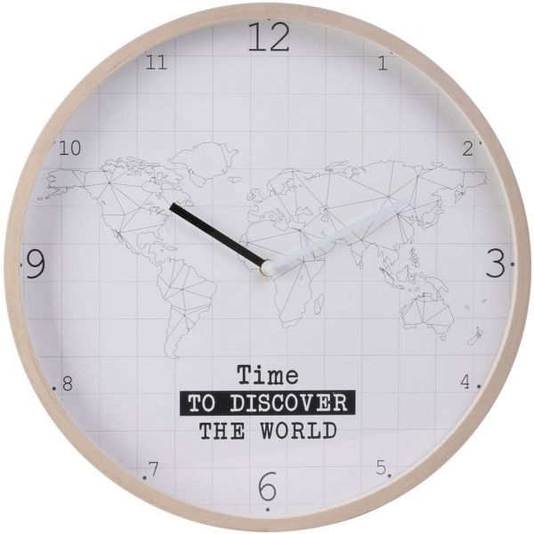 Horloge murale mappemonde 40 cm - THE HOME DECO FACTORY