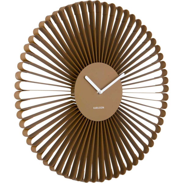 Horloge murale en métal Cascara