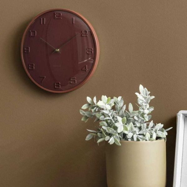 Horloge murale en métal Fuerte Dome - KARLSSON