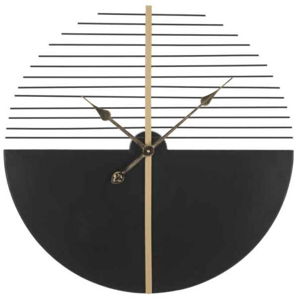 Horloge murale en métal Glam stick 60 x 4.5 cm