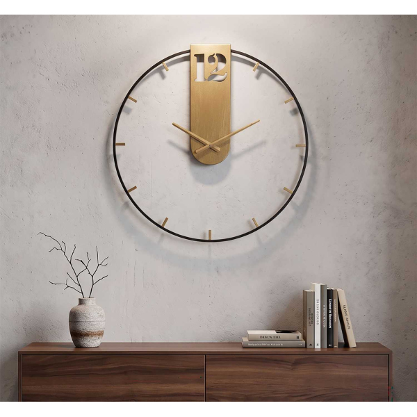 Horloge murale en métal Goldy 60 x 4.5 cm - MAURO FERRETTI