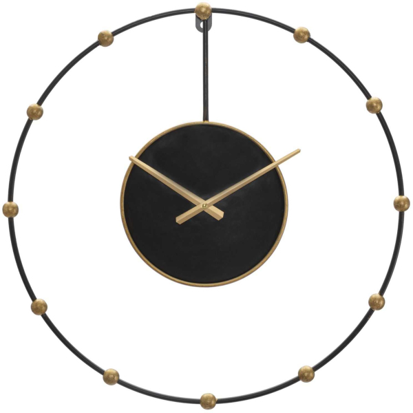 Horloge murale en métal Pearl 61 x 4.5 cm