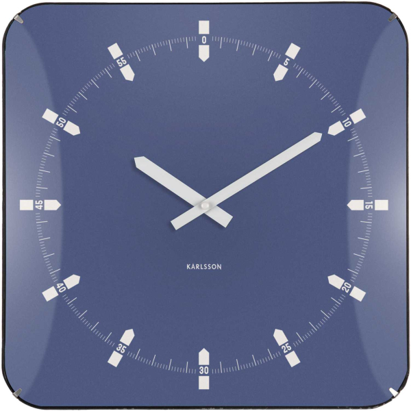 Horloge murale en métal Sucinto Dome Square - PRE-1942