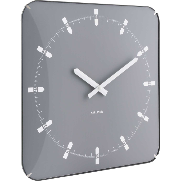 Horloge murale en métal Sucinto Dome Square