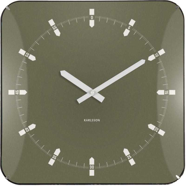 Horloge murale en métal Sucinto Dome Square - PRE-1943