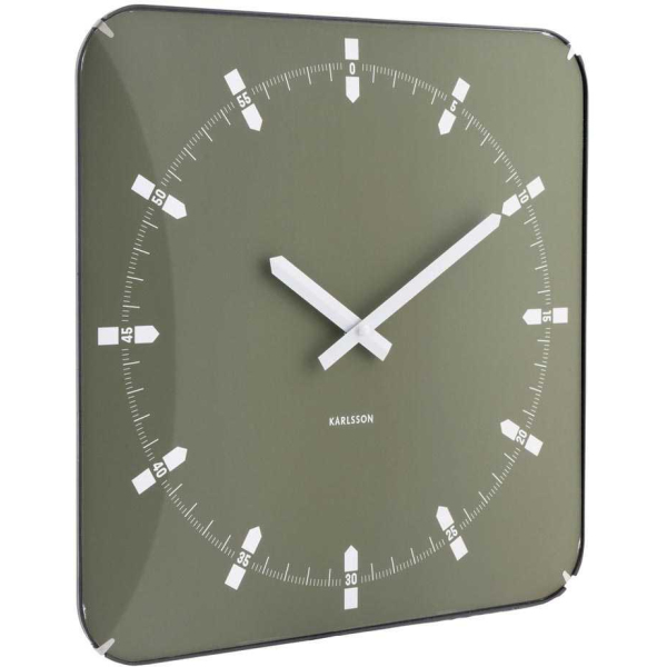 Horloge murale en métal Sucinto Dome Square