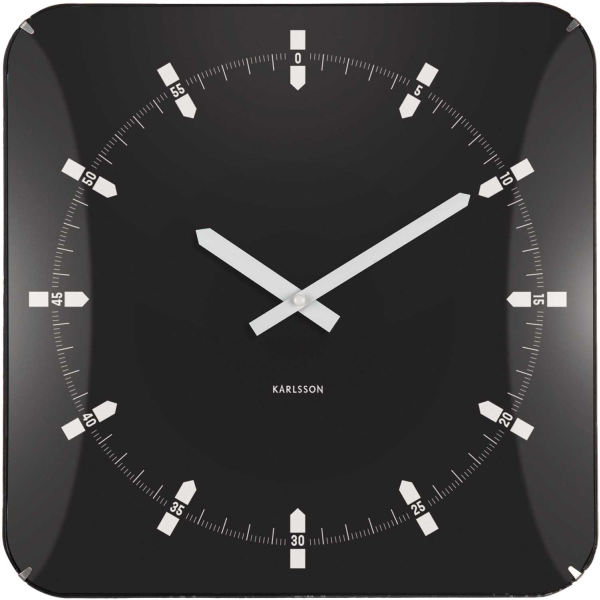 Horloge murale en métal Sucinto Dome Square - PRE-1941