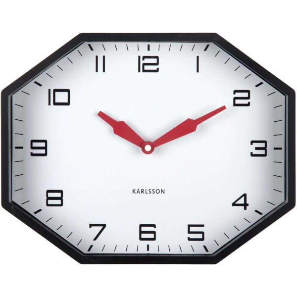 Horloge murale octogonale en résine Factory - PRE-1893