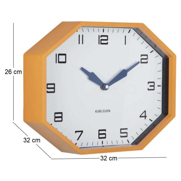 Horloge murale octogonale en résine Factory - 6