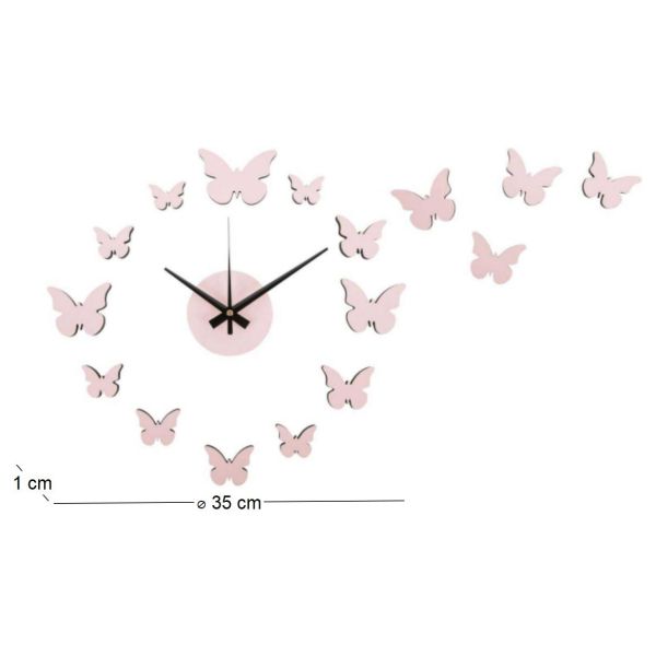 Horloge murale pastel DIY Butterfly - PRE-1650