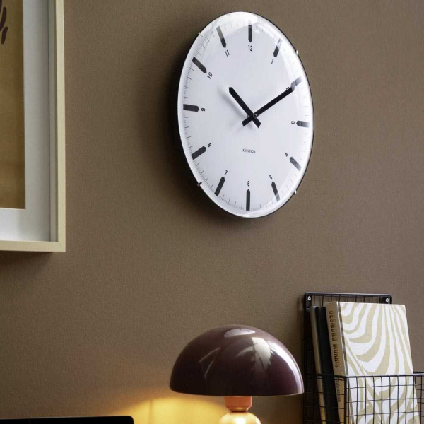 Horloge murale en polypropylène Realista Dome - KARLSSON