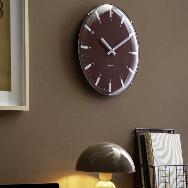 Horloge murale en polypropylène Realista Dome - KARLSSON