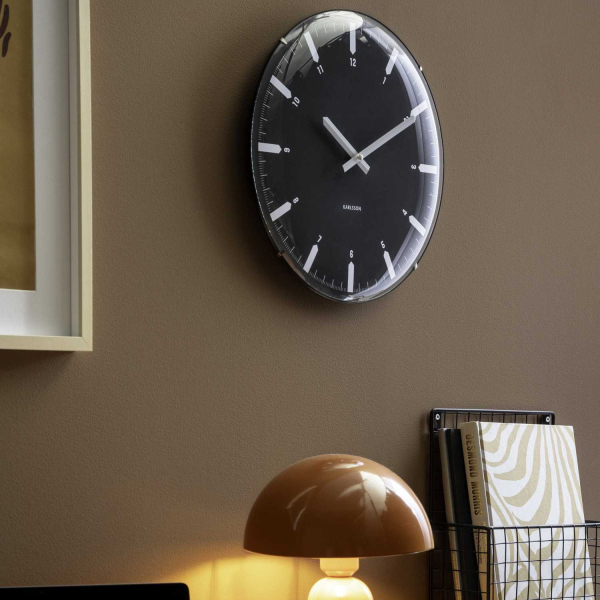Horloge murale en polypropylène Realista Dome - KARLSSON