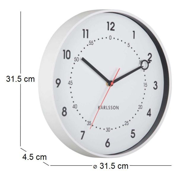 Horloge murale en résine Fresco - 5