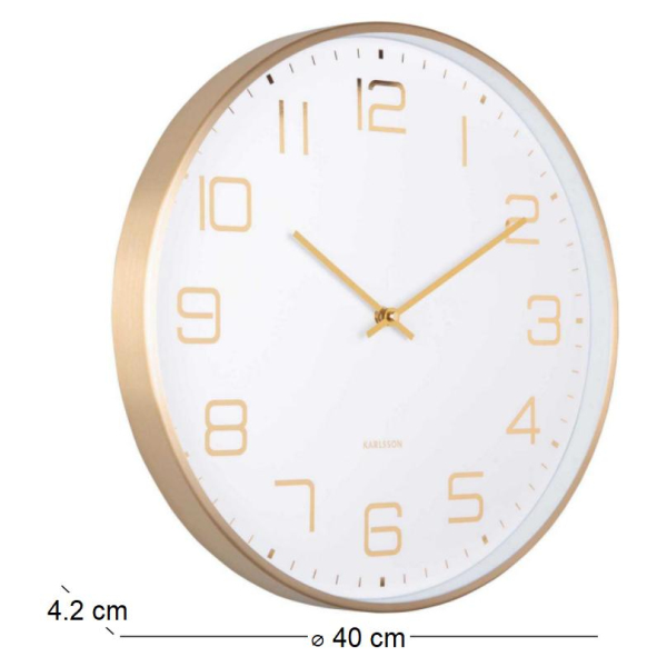 Horloge murale ronde Elegance Glow - 36,40
