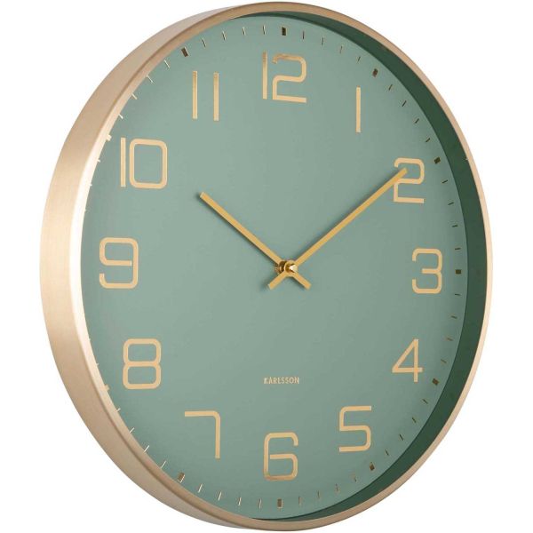 Horloge murale ronde Elegance Glow