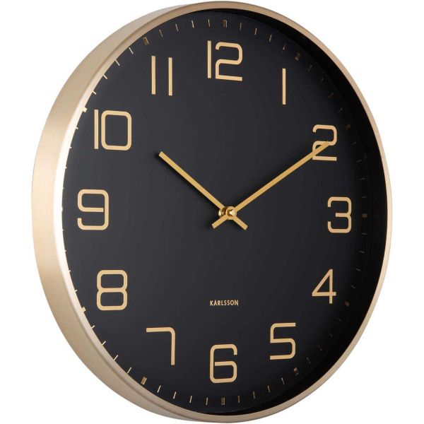 Horloge murale ronde Elegance Glow