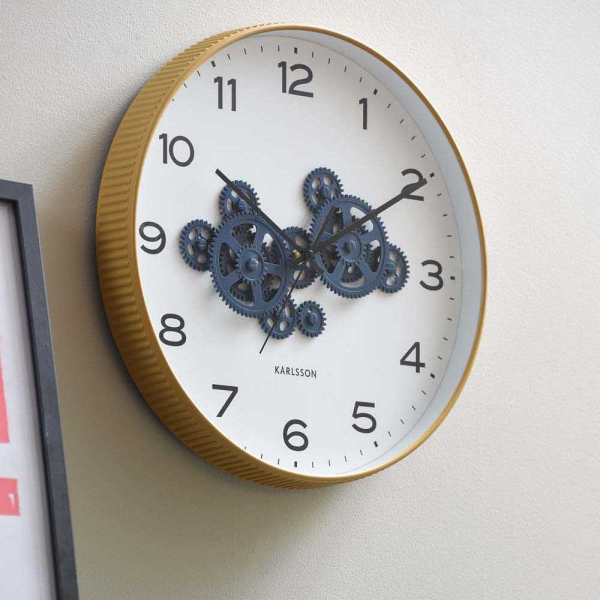 Horloge murale ronde Open Gear - KARLSSON