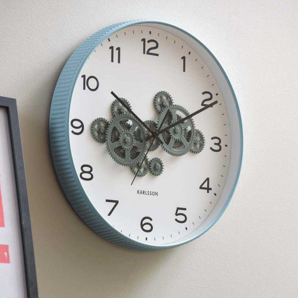 Horloge murale ronde Open Gear - KARLSSON