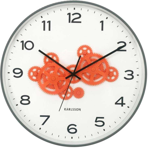 Horloge murale ronde Open Gear - 54,90