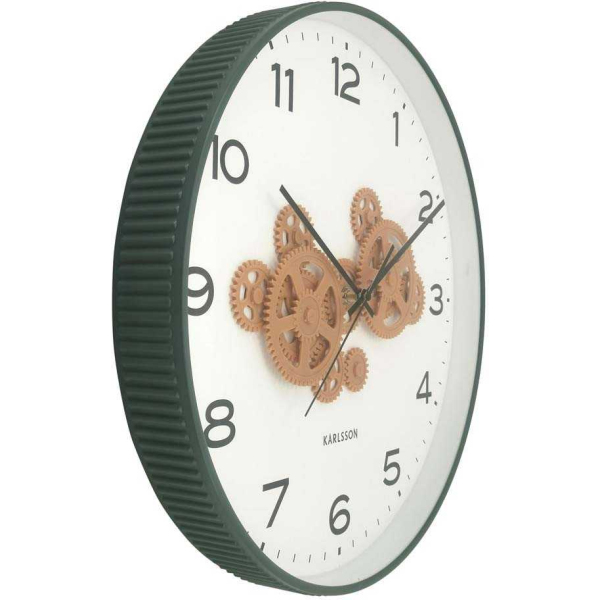 Horloge murale ronde Open Gear