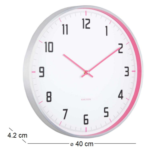 Horloge murale ronde 40 cm Sporty - PRE-1745