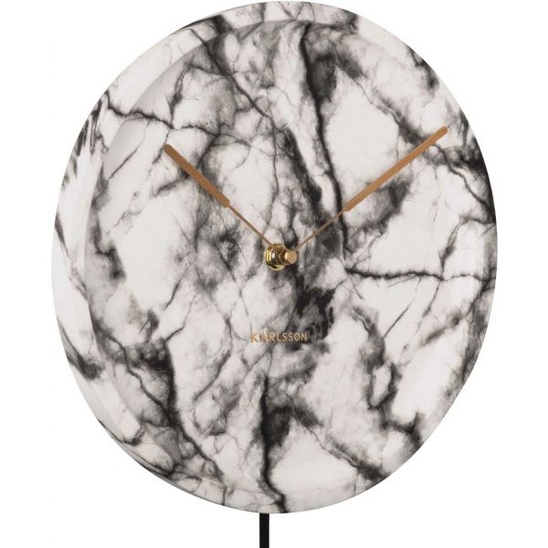 Horloge en polyrésine imitation marbre Pendule - 74,90