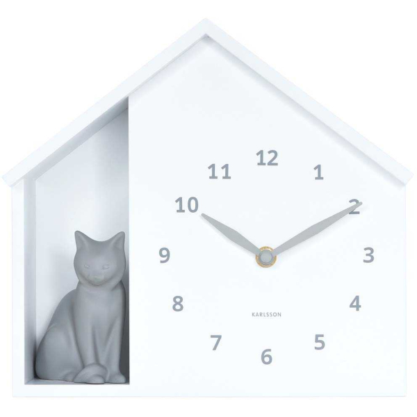 Horloge à poser Siting cat - KARLSSON