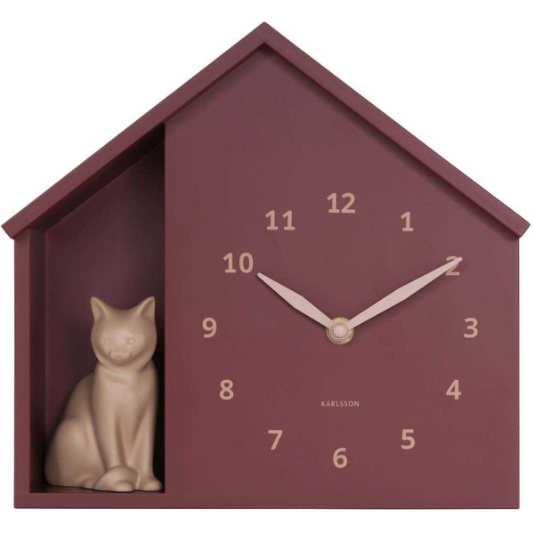 Horloge à poser Siting cat - KARLSSON