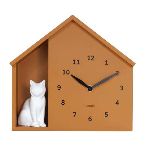 Horloge à poser Siting cat - KARLSSON