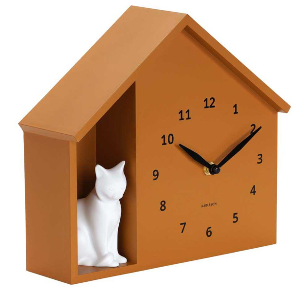 Horloge à poser Siting cat