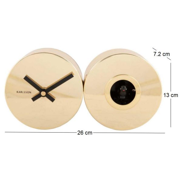 Horloge à poser en métal Duo Cuckoo - 5
