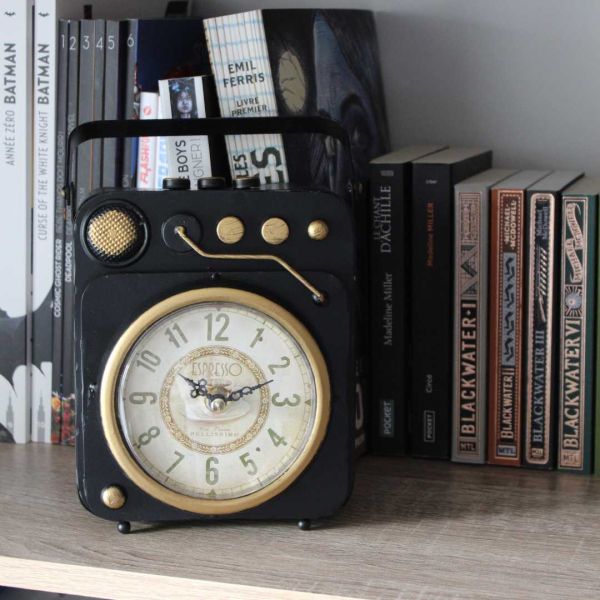 Horloge à poser vintage tourne disque - 6