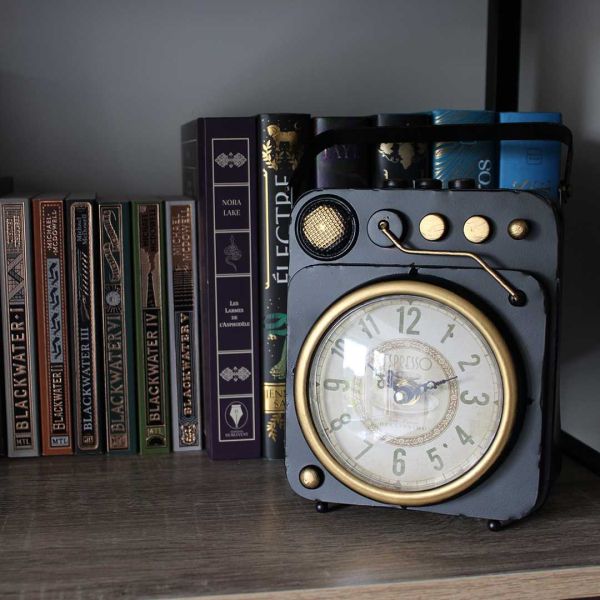 Horloge à poser vintage tourne disque - 7