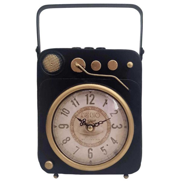 Horloge à poser vintage tourne disque - SIG-0191
