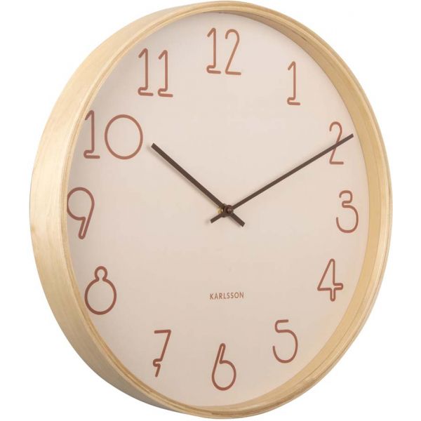 Horloge ronde en MDF Sencillo 40 cm