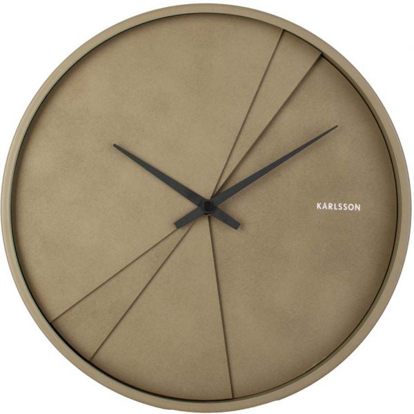 Horloge ronde en bois Lines 30 cm - KARLSSON