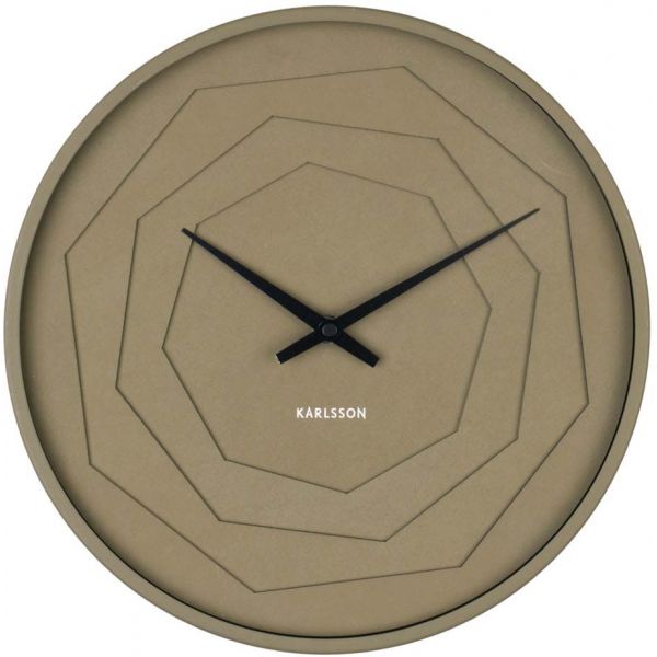 Horloge ronde en bois Origami 30 cm - KARLSSON