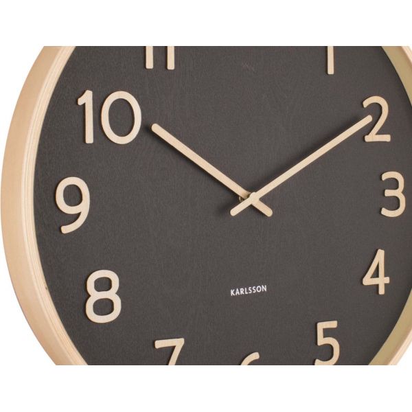 Horloge ronde en bois Pure  40 cm - 5